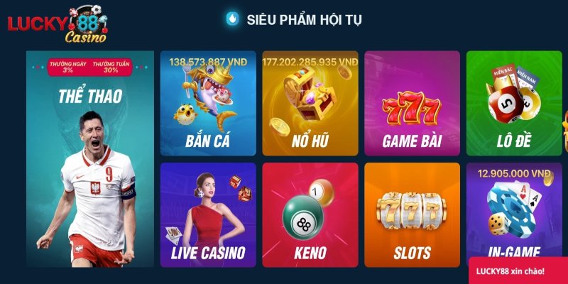 Nhà cái Lucky88 cá cược trực tuyến uy tín khuyến mãi khủng